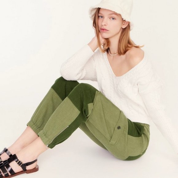 J. Crew Tie-waist linen-blend cargo pant 12 - Picture 4 of 10